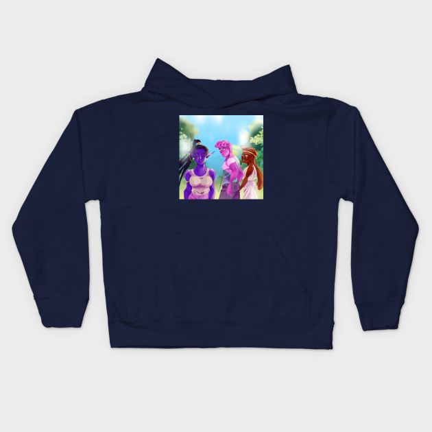 Distracted boyfriend Eros Kids Hoodie by Doodletoopia